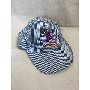 Vintage Barney Pinstripe Conductor Hat Junior Snapback Mighty Mac